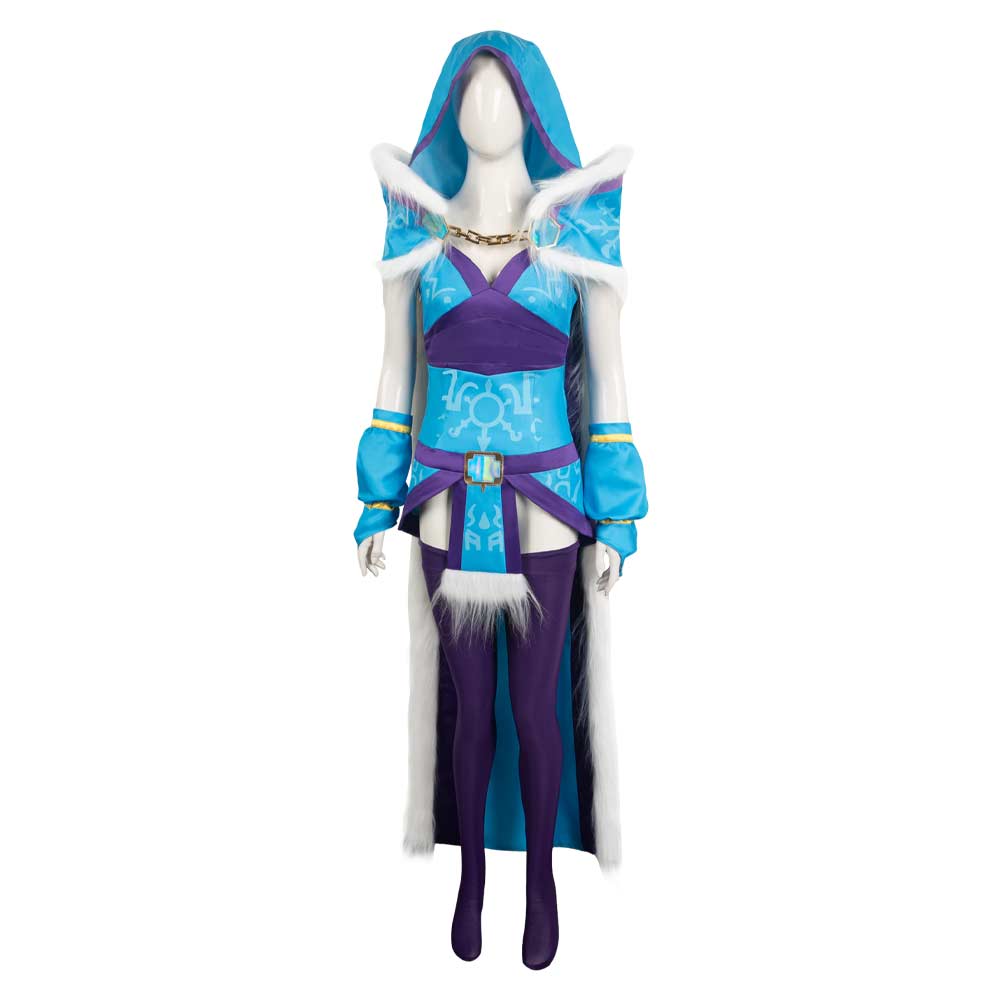 Jeu Dota 2 Crystal Maiden Cosplay Costume