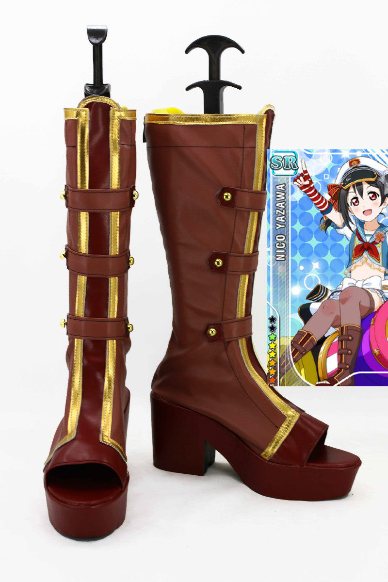 Love Live! Navy Marin Bottes Cosplay Chaussures