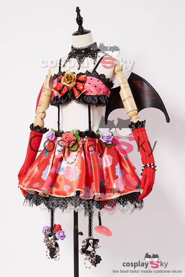 Love Live! Eli/Eri Ayase Petite Diable Transforme Uniforme Halloween Cosplay Costume