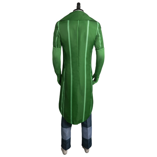 mens halloween green suit villain costume green suit outfit Cosplay Costume Outfits Halloween Carnival Suit
