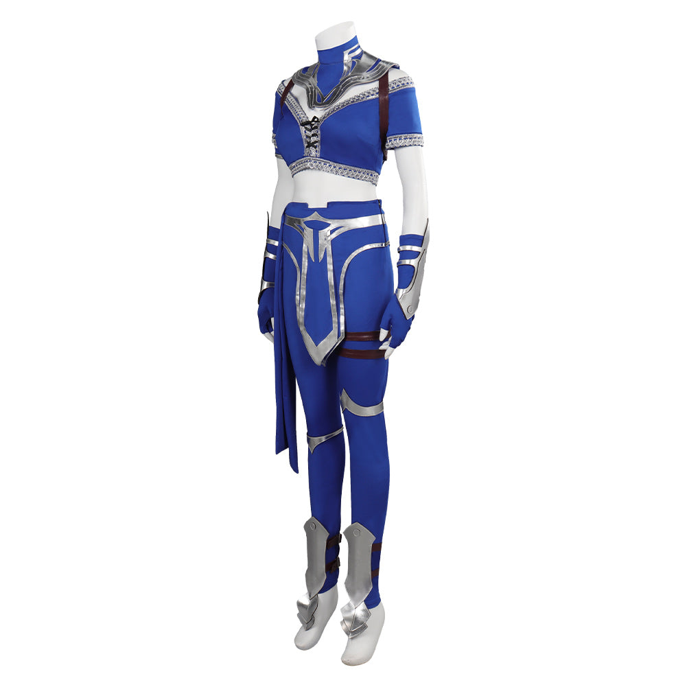 Mortal Kombat Kitana Combattant Jeu Video Cosplay Costume