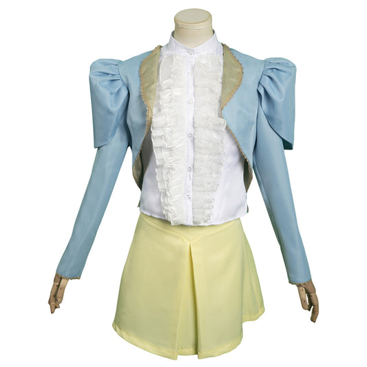 Movie Poor Things  Bella Baxter Cosplay Costume Outfits Halloween Carnival Suit cosplay Belle Baxter Blue coat