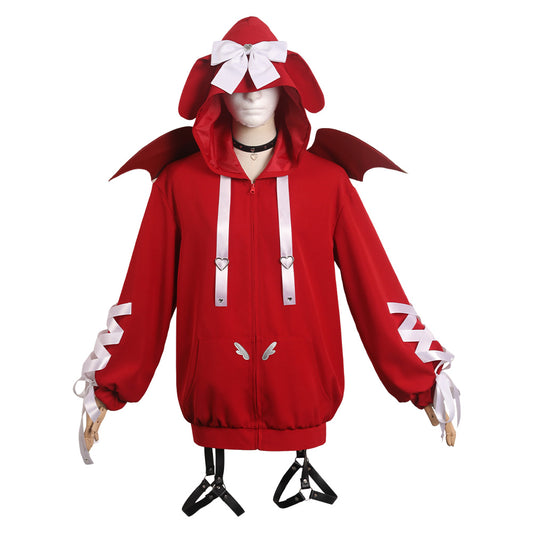 Needy Girl Overdose Ame Chan Sweat à Capuche Rouge Cosplay Cosplay