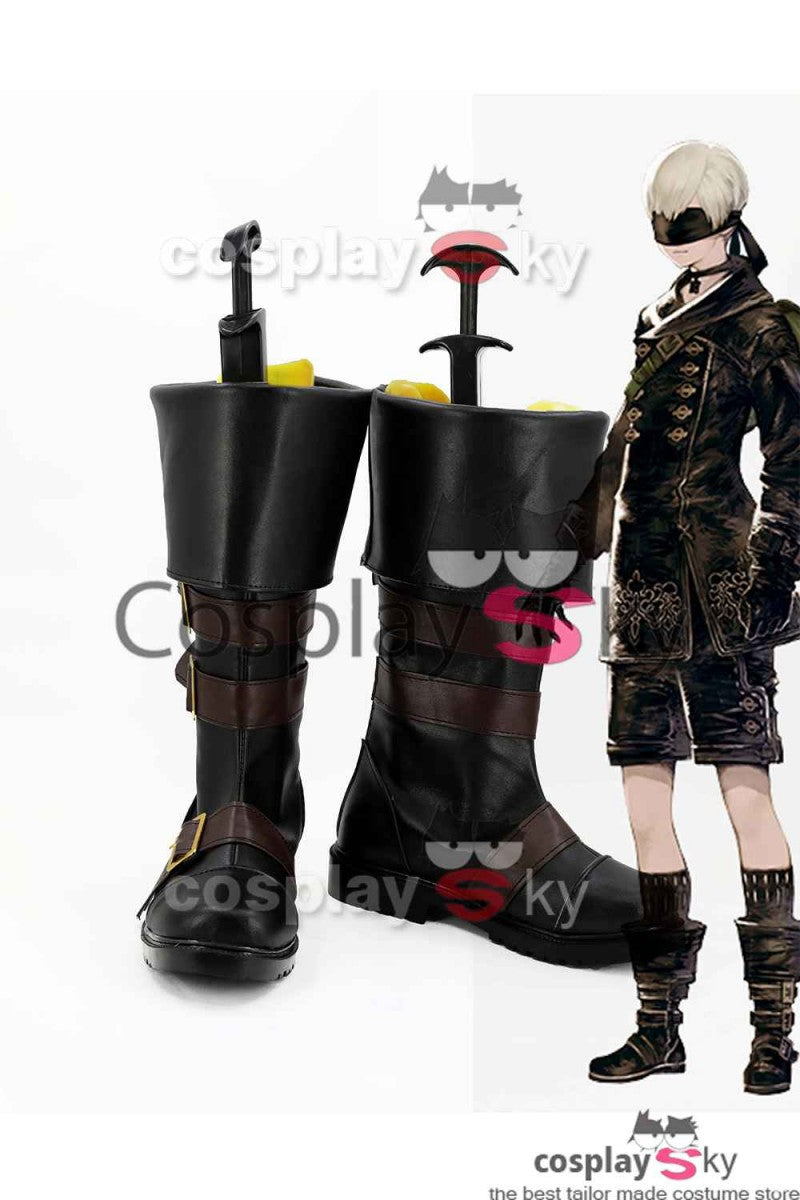 NieR:Automata 9S Cosplay Costume+Perruque+Bottes