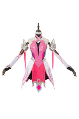 Overwatch Ange Rose Pink Mercy Skin Cosplay Costume