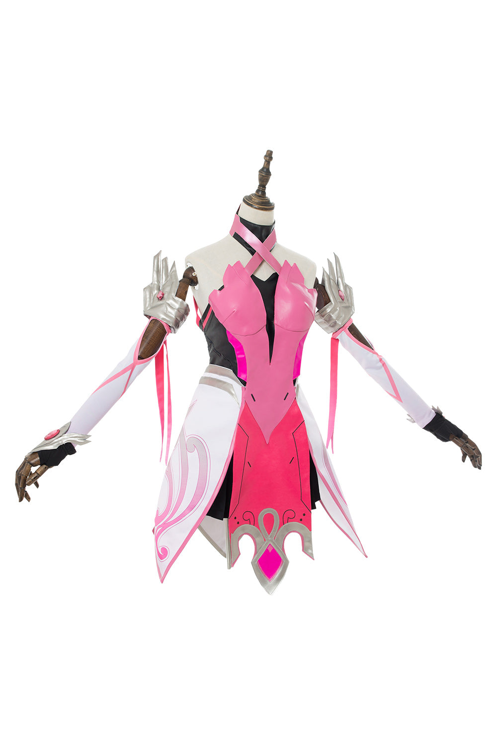 Overwatch Ange Rose Pink Mercy Skin Cosplay Costume