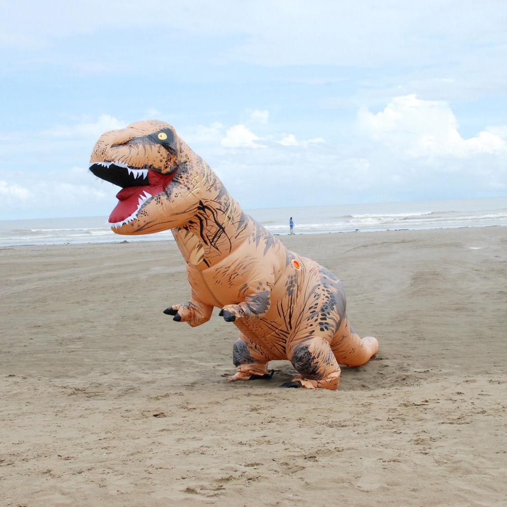 Deguisement Dinosaure Gonflable T-Rex Marron