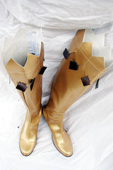 Sailor Moon Botte d'or Cosplay Chaussures