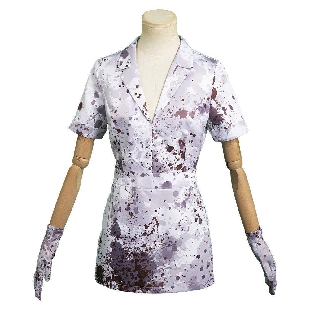 Silent Hill 2 Remaked Monster Nurse Blanc Robe Cosplay Costume Halloween