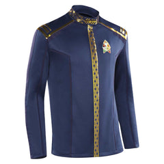 Star Trek: Strange New Worlds Officier Scientifique de Spock  Manteau Bleu Cosplay Costume
