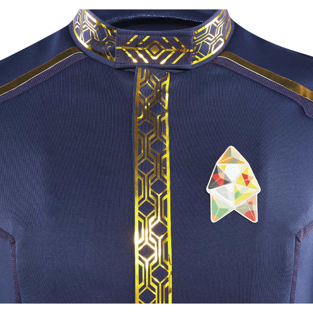 Star Trek: Strange New Worlds Officier Scientifique de Spock  Manteau Bleu Cosplay Costume