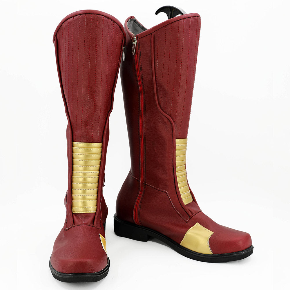 The Flash Saison 4 Barry Allen Bottes Cosplay Chaussures