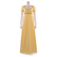TV Docteur Qui Ruby Sunday Robe Jaune Cosplay Costume