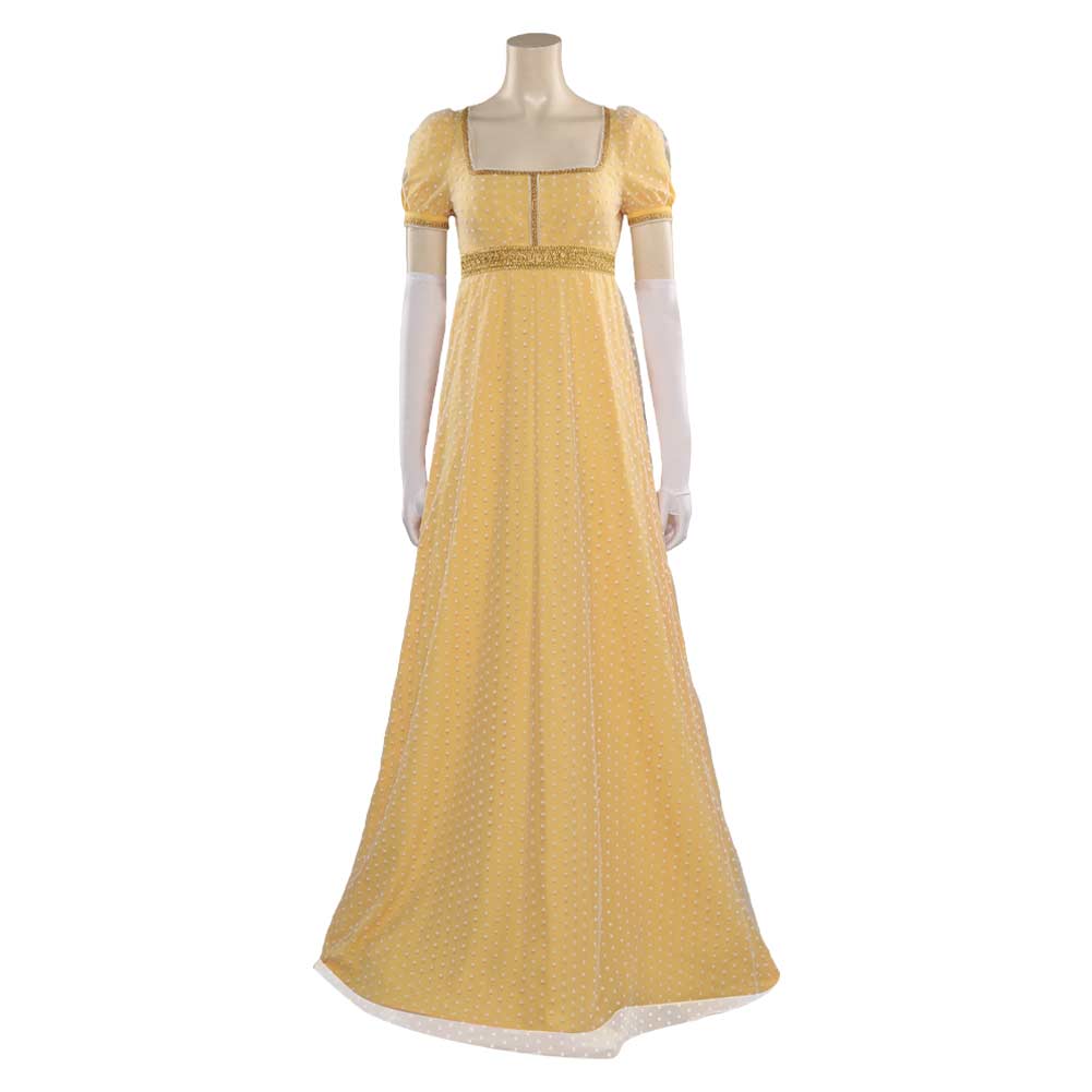 TV Docteur Qui Ruby Sunday Robe Jaune Cosplay Costume
