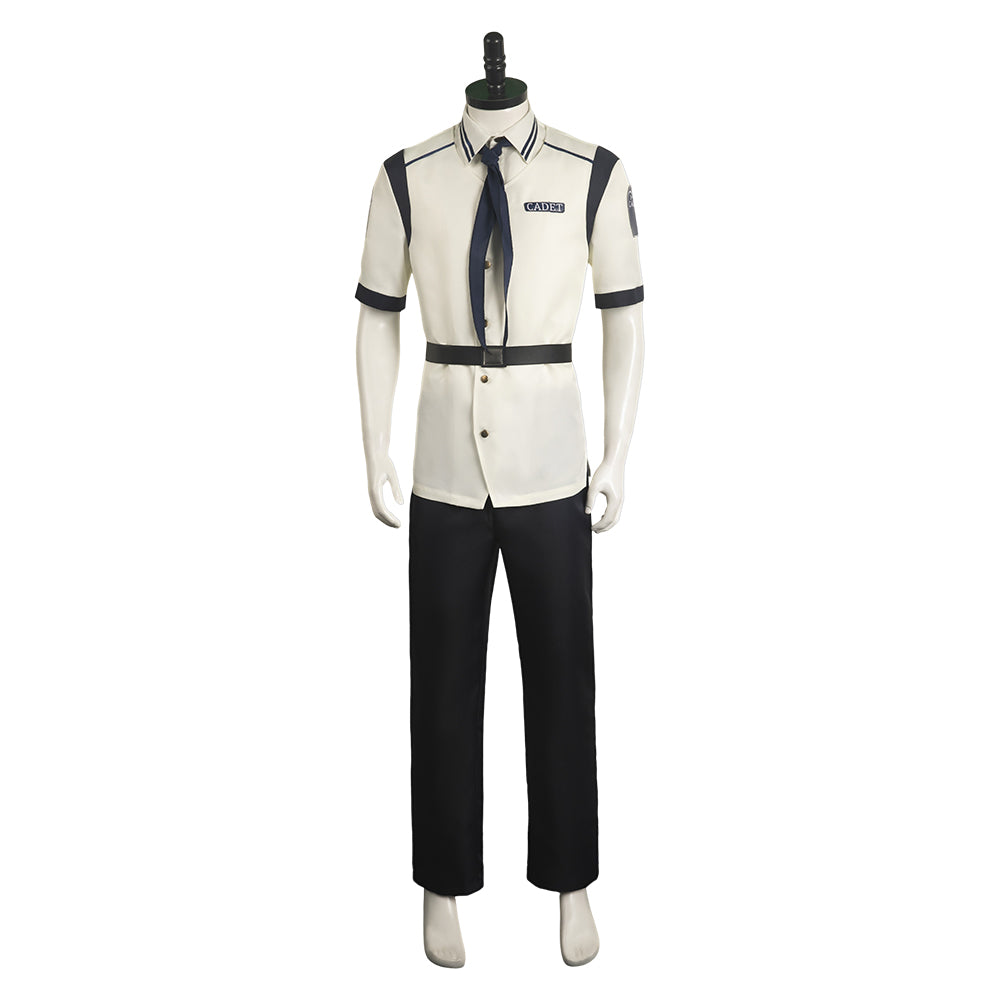 TV One Piece Navy Marine Longueur Manteau Tenue Cosplay Costume