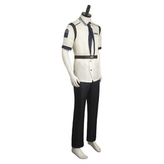 TV One Piece Navy Marine Longueur Manteau Tenue Cosplay Costume