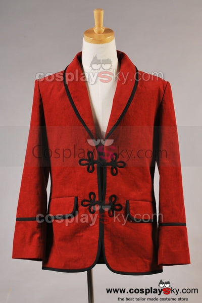 Doctor Who 3e Dr Veste Rouge Cosplay Costume