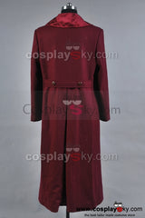 Doctor Who 4e Dr Manteau Rouge Cosplay Costume