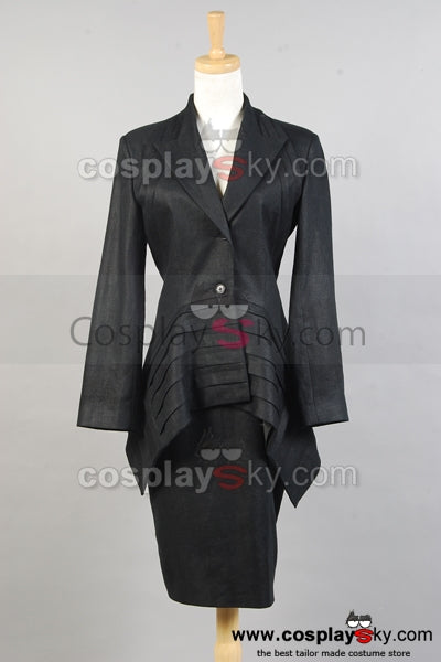 Doctor who Costume Noir Pour Femme Cosplay Costume