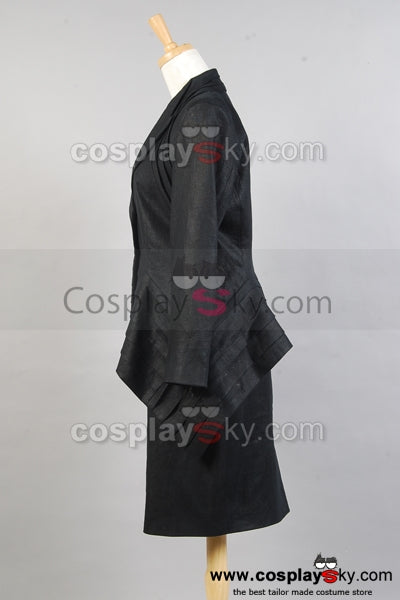 Doctor who Costume Noir Pour Femme Cosplay Costume